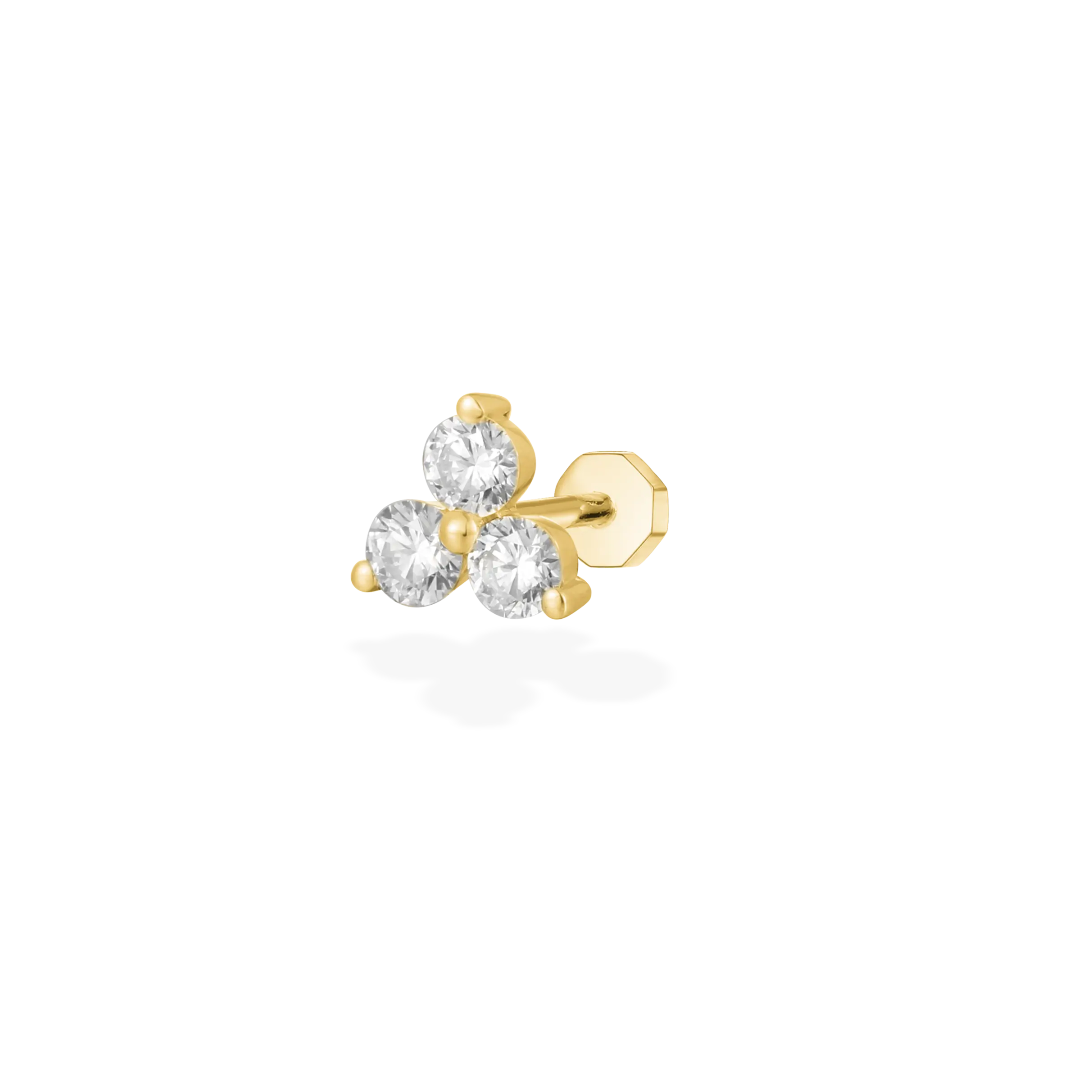 Dot-Dot-Dot diamond flat back